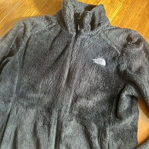 VINTAGE The North Face Charcoal Black Fleece Jacket